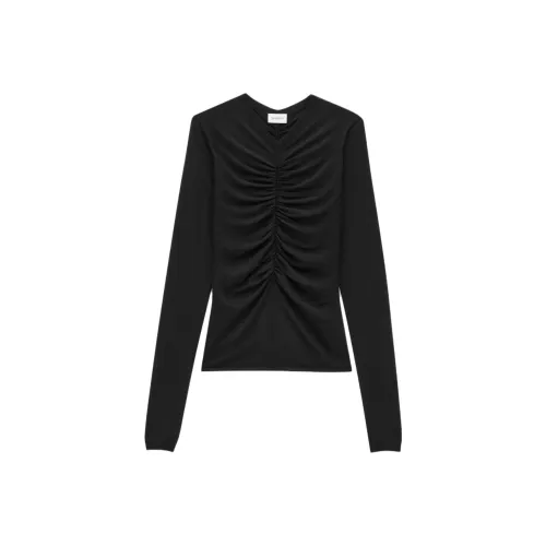 SAINT LAURENT FW24 Кашемировый свитер женский черный