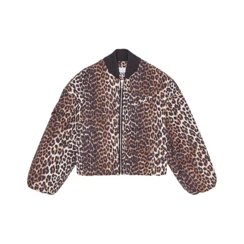 GANNI FW24 Куртки и Пальто Женские Миндаль Кремовый