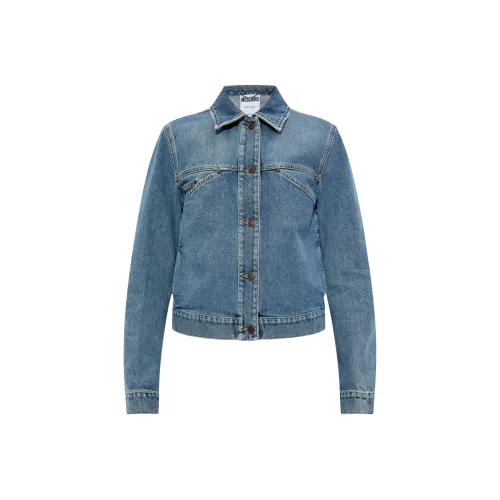 MOSCHINO FW24 Куртки и пальто Женские Синий