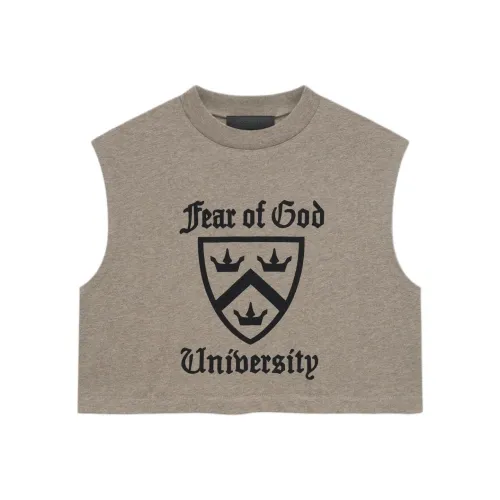 Fear of God Essentials Темно-пыльно-серый/Вересковый серый Женские футболки