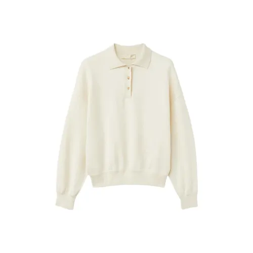 Loro Piana Ванильный Сливочный Женские Кашемировые Свитеры