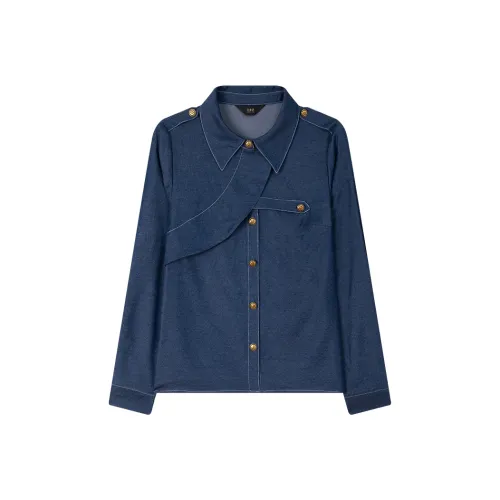 LOUISY AO Синие Женские Рубашки