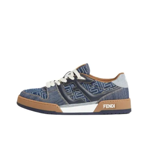 FENDI Match Low Топ Скейтборд Кроссовки Мужские Синие