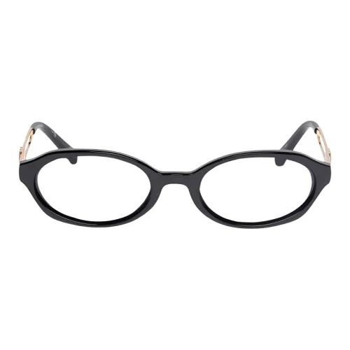 Le Specs Металл Полимер Материал Овал Оправы для очков Унисекс Черный