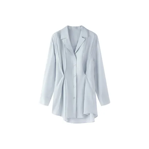 THE SEA LIFE Рубашка Женская Небесно-голубая
