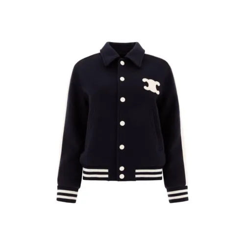 CELINE SS25 Куртки Пальто Женские Морской Синий