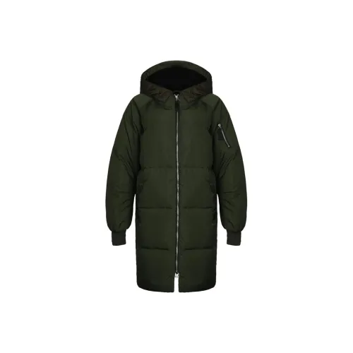 Adidas Originals BOMBER Пуховик Женский Армейский Зеленый