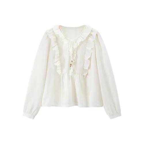 Pit Экрю Женские Рубашки