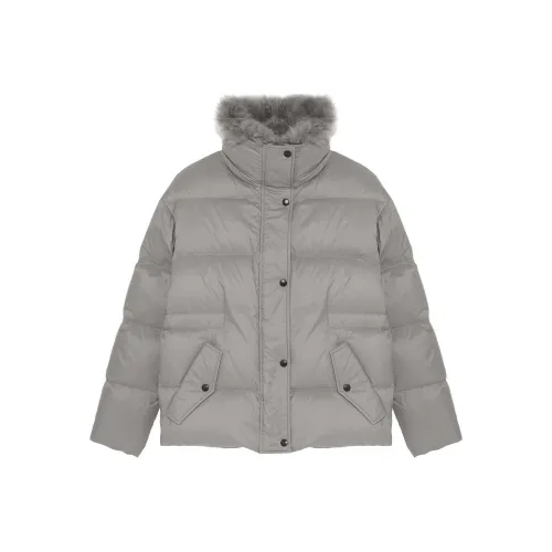 Yves Salomon FW24 Пуховик Женский Средний Серый