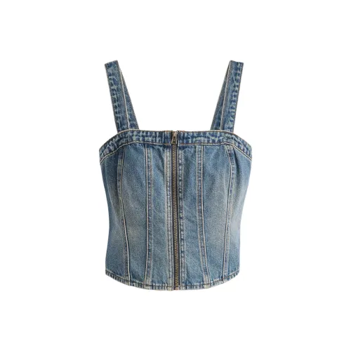 Levi's Без бретелек Топ Женский Средний Синий