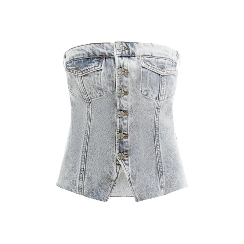 Ksubi FW24 Без бретелек Топ Женский Lime Gray