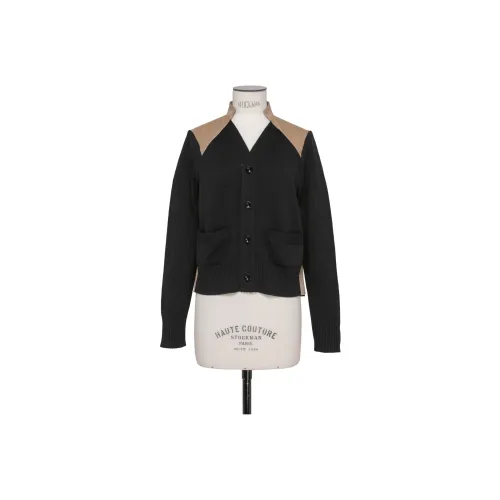 sacai Черный и бежевый Женские трикотажные изделия