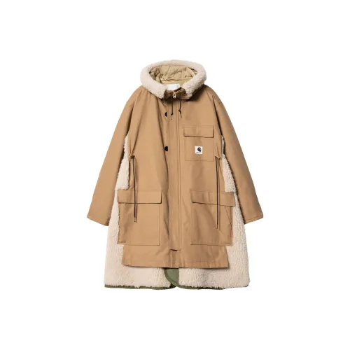 Sacai X Carhartt WIP FW23 Co Branded Series Куртка Женские Хаки