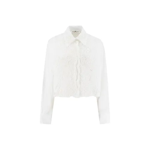 ERMANNO SCERVINO Ярко-белые Женские Рубашки