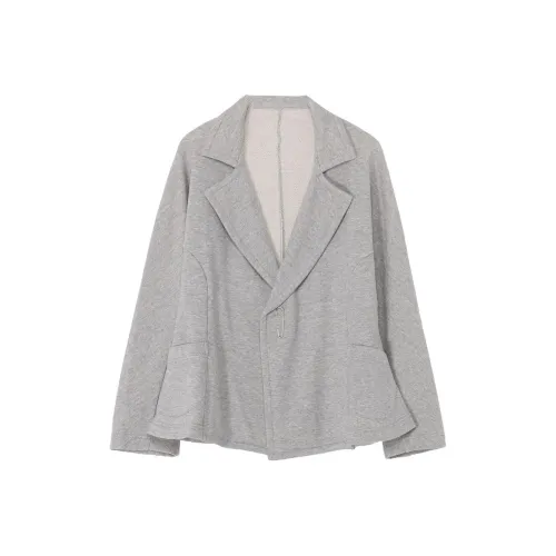 Yohji Yamamoto Серые Женские Куртки