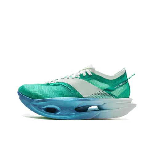 LiNing Feidian 5 ULTRA Амортизация Противоскользящие Низкий Отскок Беговые кроссовки Унисекс Зеленый Белый Синий