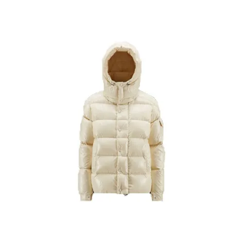 Moncler Maya Series Пуховик Женские Цвет Слоновая кость
