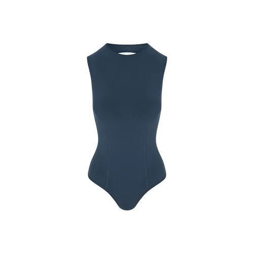 SKIMS SS25 На открытом воздухе Открыто Спина Комбинезон Женские Индиго Индиго