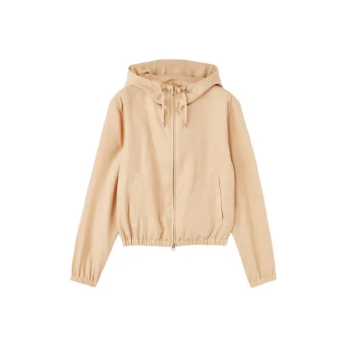Loro Piana Ginsengs Светло-желтые Женские Куртки