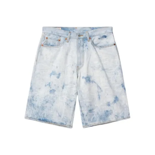Levi's Джинсовые шорты Мужские Синие Белые