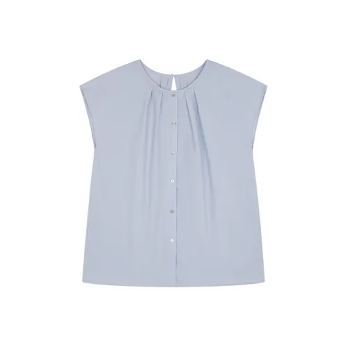 Mo Han Yi Mei Рубашка Женская Светло-Синяя