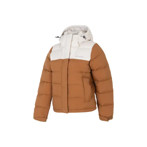 Columbia совместный бренд Omni термопуховик Женская Белый Коричневый цвет