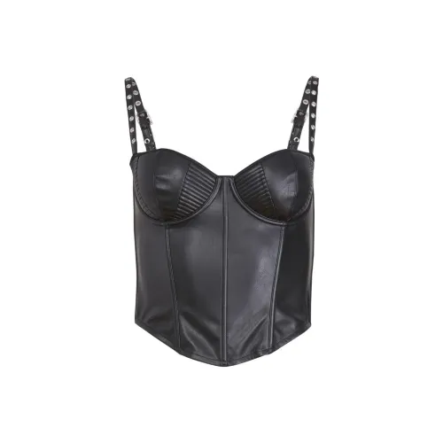 FLEUR DU MAL Топ на бретелях Женский Черный