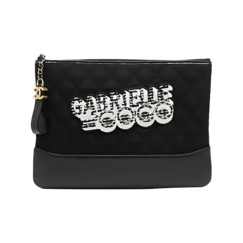 CHANEL Клатч из коровьей кожи женский черный