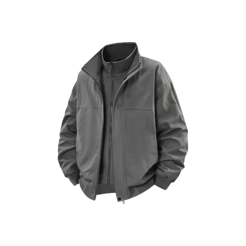 MIIOW Trend Party series Куртки Пальто Унисекс Серый