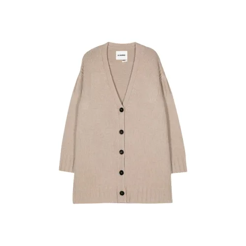 JIL SANDER Кашемир Свитер Женский Бежевый Песочный