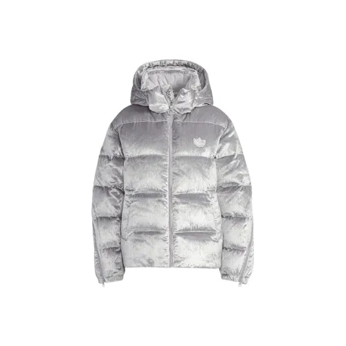 Adidas Originals Clover Series Пуховик Женская Серебряная