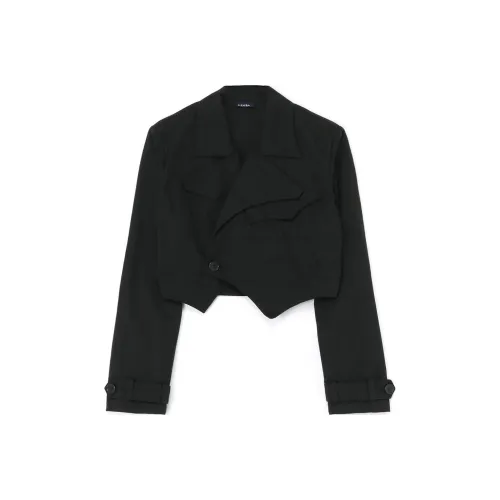 Yohji Yamamoto Черные Женские Куртки
