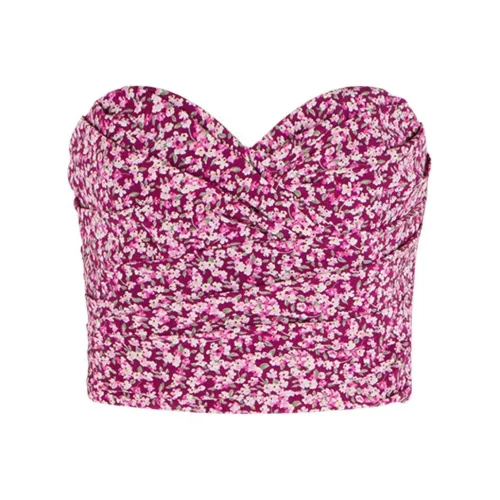 Alessandra Rich Без бретелек Топ Женский Розовый