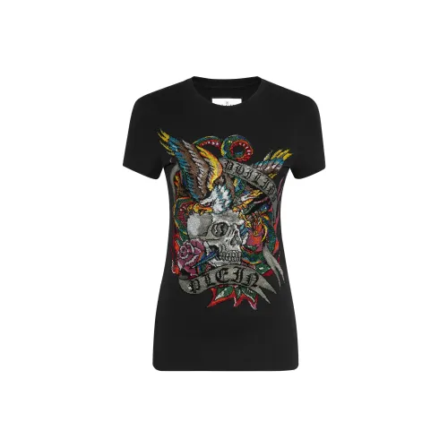 PHILIPP PLEIN T-рубашка Женская Черная