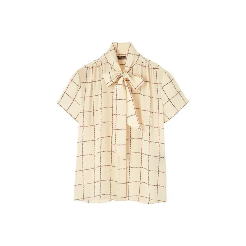 Loro Piana SS25 Рубашка Женская Бежевая