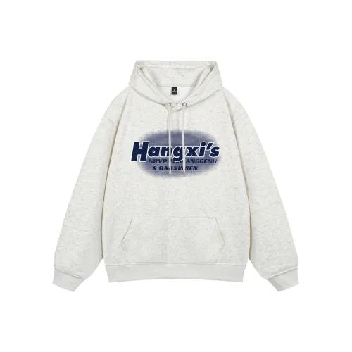 ZUOLANGGENU Толстовка Унисекс Белый Серый