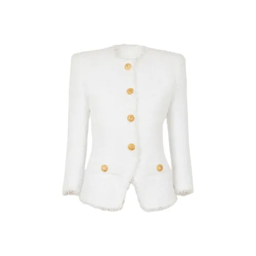 BALMAIN Куртки Пальто Женские Белые