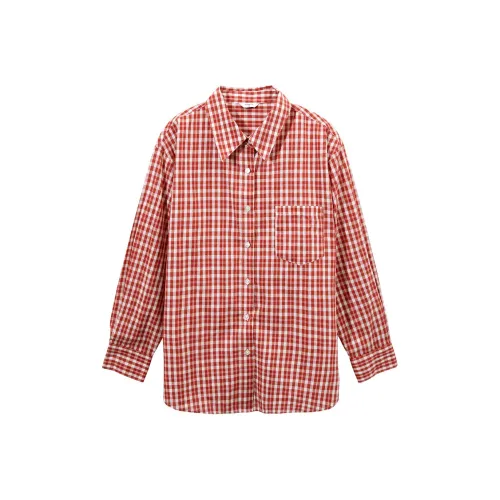 Hotwind Рубашка Женская Красная Клетка