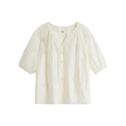 Inman Рубашка Женская Бежевая Абрикосовая