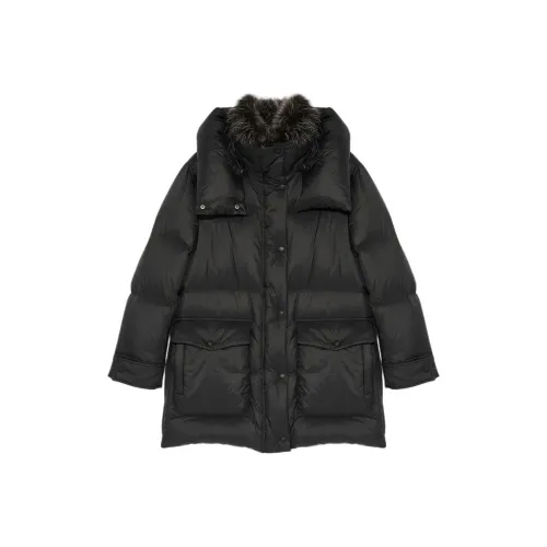 Yves Salomon Пуховик Женский Черный