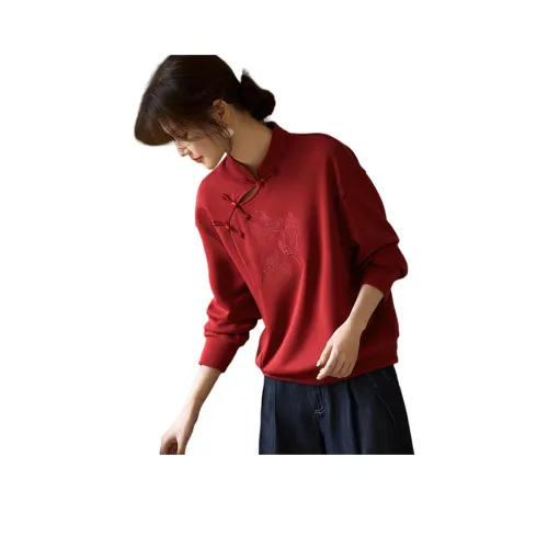 XWI Бордовый Женские Свитшоты