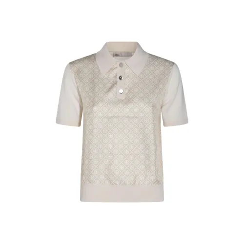 Tory Burch Поло Женское Французское Кремово-Белое