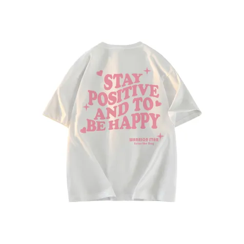 Warrior Laugh series Рукав с спущенным плечом T-рубашка Женская