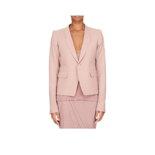 RICK OWENS совместный бренд RO SS24 Куртки Пальто Женские Темно-розовый