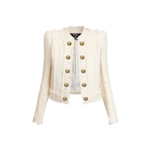 BALMAIN SS23 Куртка Женская Белая