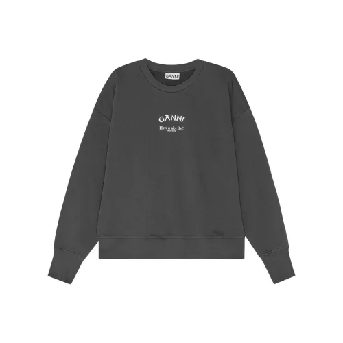 GANNI Volcanic Пепельная Толстовка Женская Серого цвета