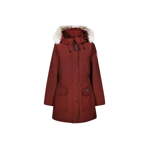 Canada Goose Trillium Возраст Defying Трава Коллекция SS23 Пуховик Пальто PARKA Пальто Женские Бургундский
