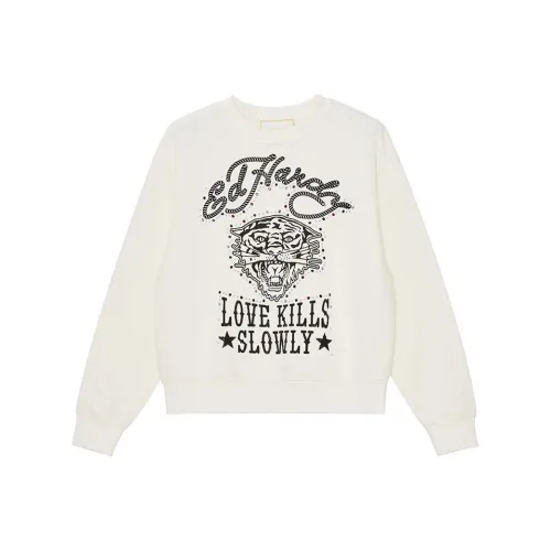 Ed Hardy Слоновая кость Женские Свитшоты