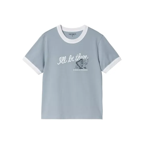 Carhartt WIP W' S S FW24 Рукав с оборванным плечом T-рубашка Женская Синяя