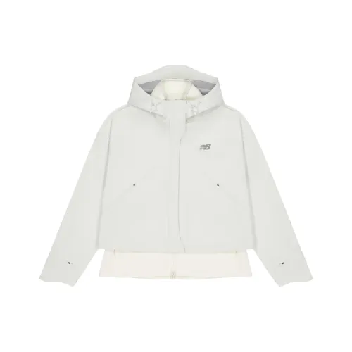 New Balance совместная куртка Женская Айвори Белый